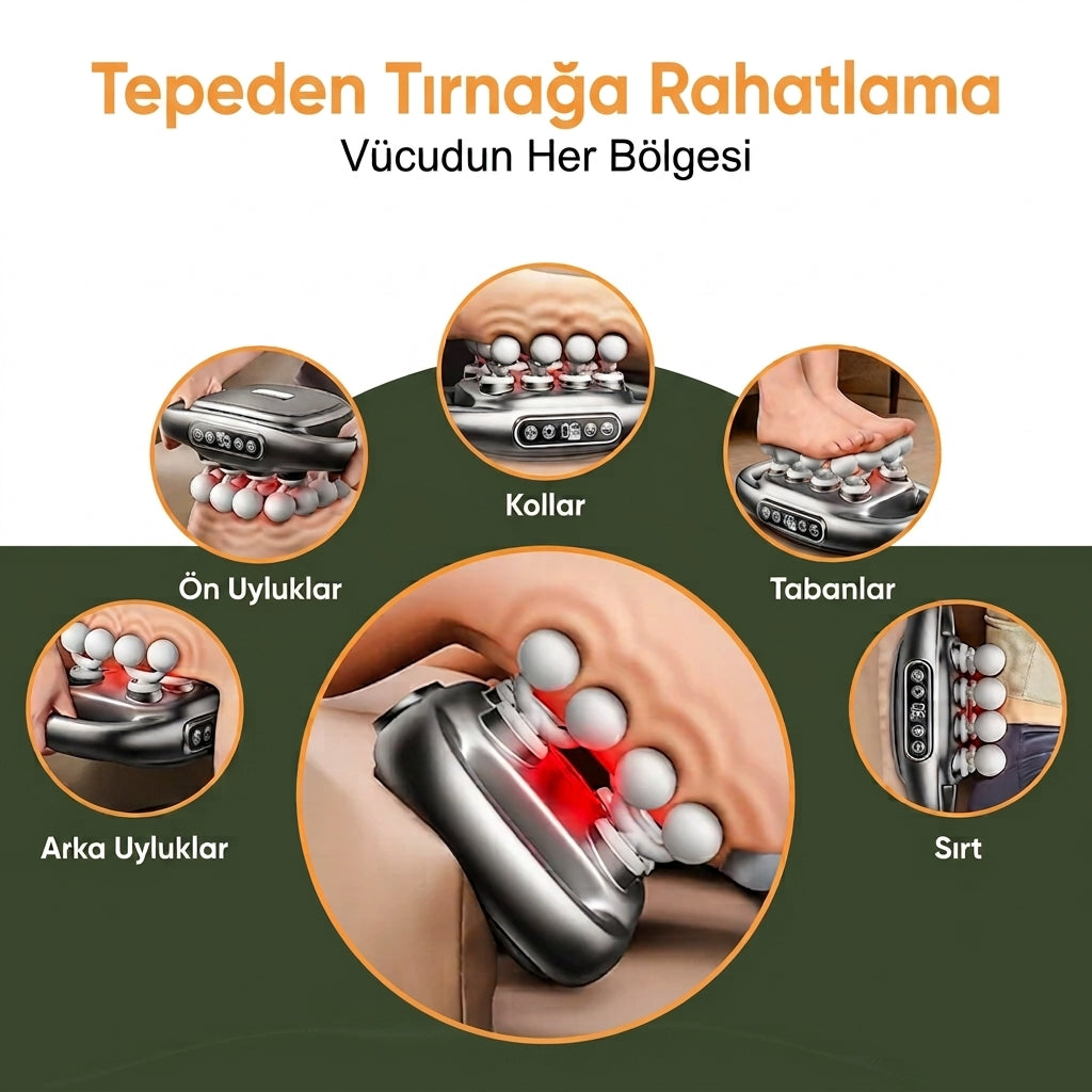 Knedora™ 16 Başlıklı Masaj Aleti